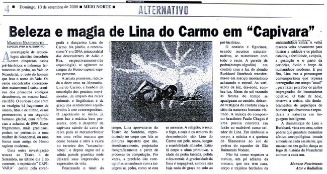 A beleza e a magia de Lina do Carmo em Capivara