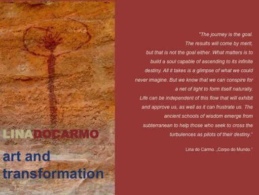 Art and transformation - module 1. starting in October 2020. The number of participants is limited. For further information please write to info@linadocarmo.de Art and transformation - module 1. starting in October 2020. The number of participants is limited. For further information please write to info@linadocarmo.de